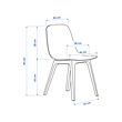 EKEDALEN/ODGER table and 4 chairs