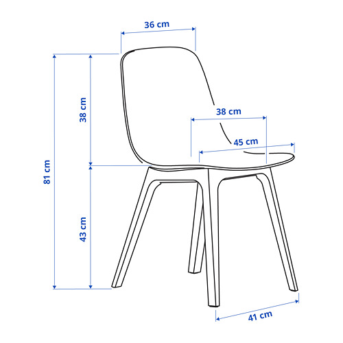 ODGER - chair, white/beige | IKEA Taiwan Online - PE798956_S4