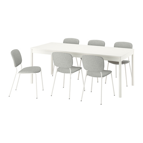 TONSTAD/VIHALS table and 6 chairs