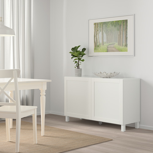 BESTÅ - 附門收納組合, 白色/Hanviken/Stubbarp 白色 | IKEA 線上購物 - PE745008_S4