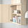 BESTÅ - wall cabinet with 2 doors, white stained oak effect/Lappviken white stained oak effect | IKEA Taiwan Online - PE561327_S1