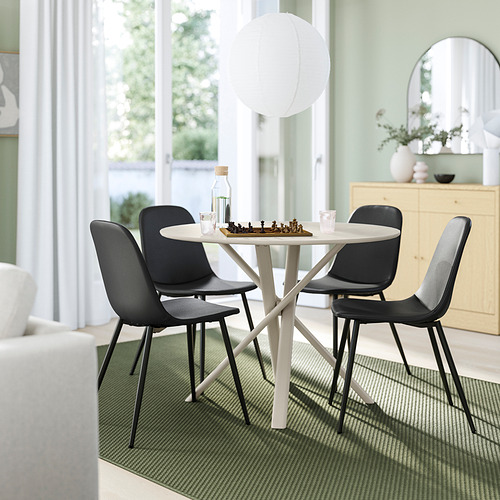 NORRMJÖLE/NORDMANSSKÄR table and 4 chairs