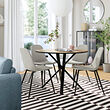 NORRMJÖLE/NORDMANSSKÄR table and 4 chairs
