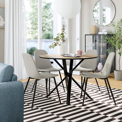 NORRMJÖLE/NORDMANSSKÄR table and 4 chairs
