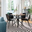 NORRMJÖLE/NORDMANSSKÄR table and 4 chairs
