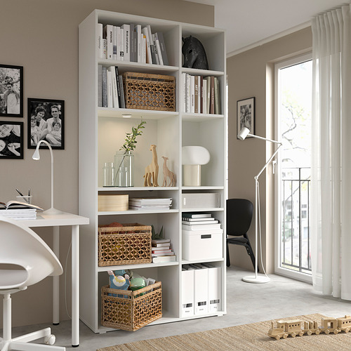 VIHALS shelving unit with 10 shelves