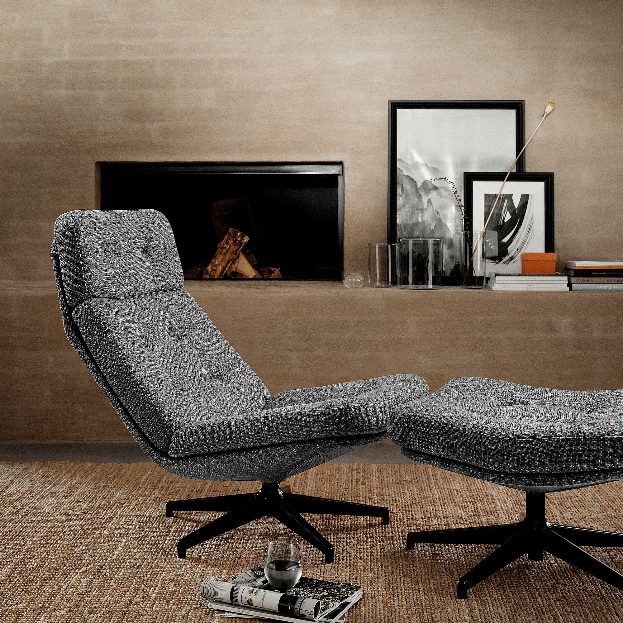 HAVBERG swivel armchair