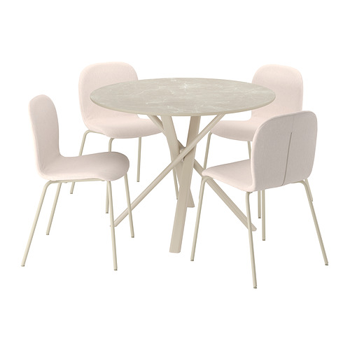 NORRMJÖLE/SKÅLSTA table and 4 chairs