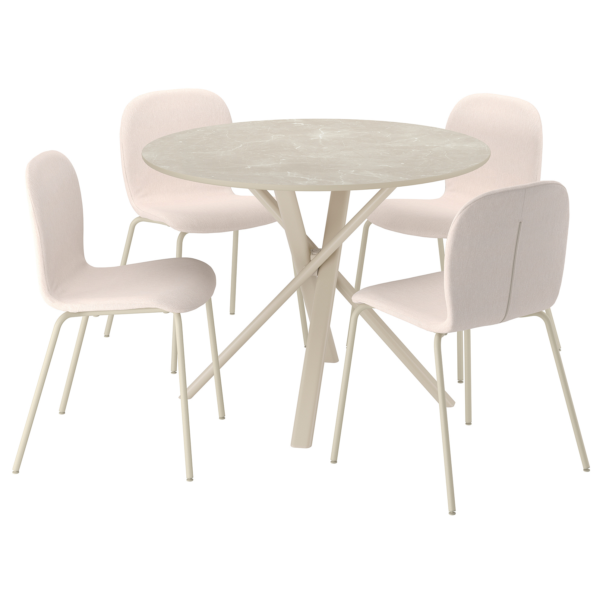 NORRMJÖLE/SKÅLSTA table and 4 chairs