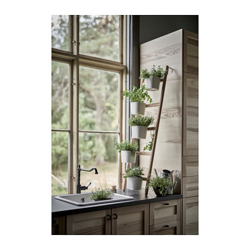 SATSUMAS - 盆栽架附5花盆, 竹/白色 | IKEA 線上購物 - PH131770_S4