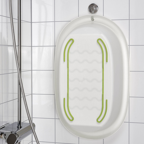 LÄTTSAM - 嬰兒浴盆, 白色/綠色 | IKEA 線上購物 - PE843802_S4