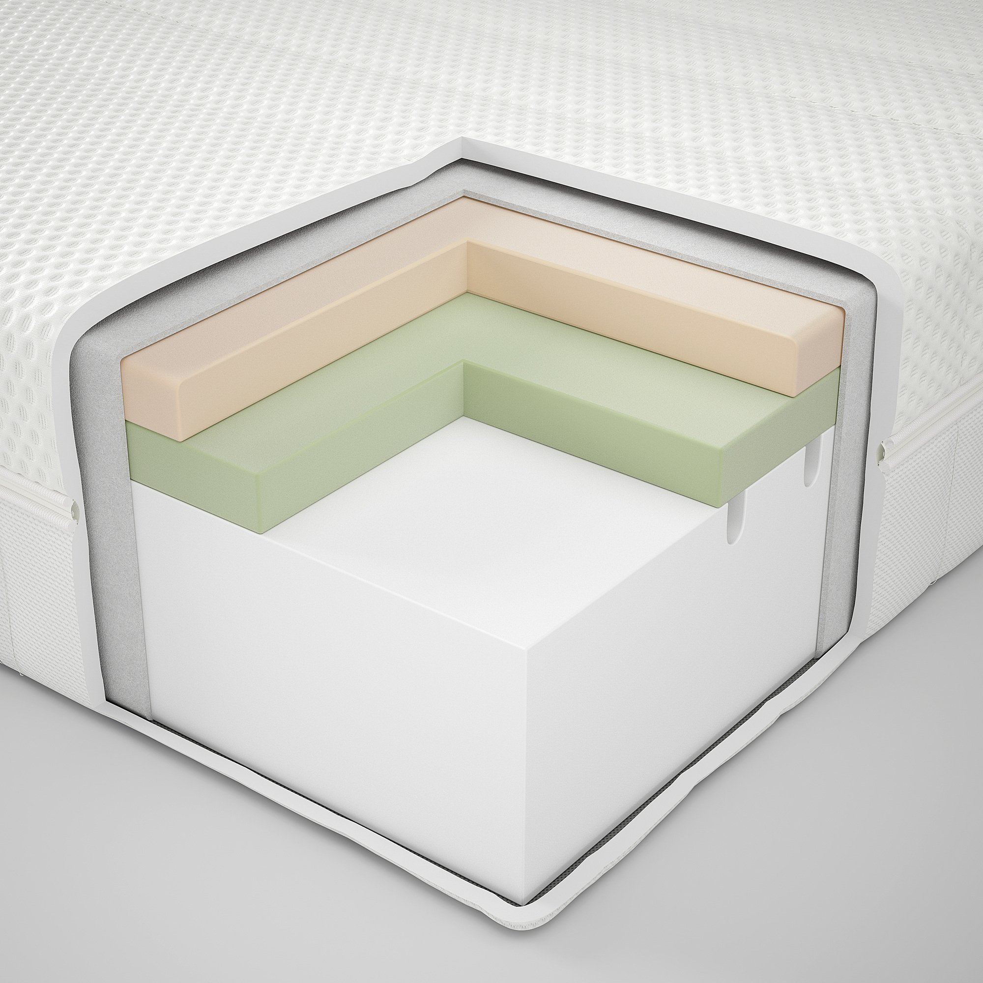 NORDLI 床框附床底收納盒/床墊