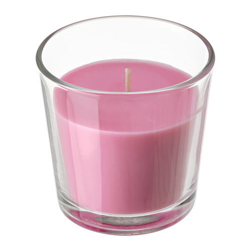 SINNLIG - 香氛杯狀蠟燭, 櫻桃/粉紅色 | IKEA 線上購物 - PE799247_S4