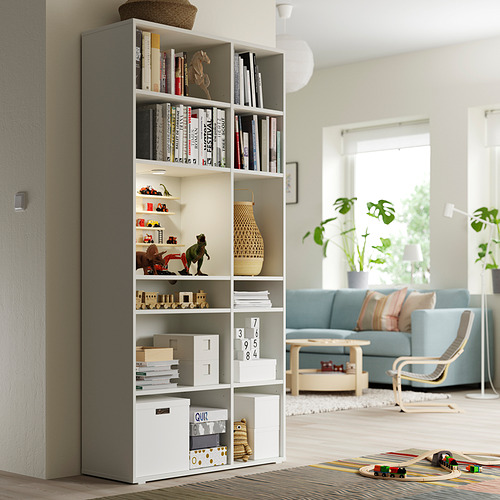 VIHALS shelving unit with 10 shelves