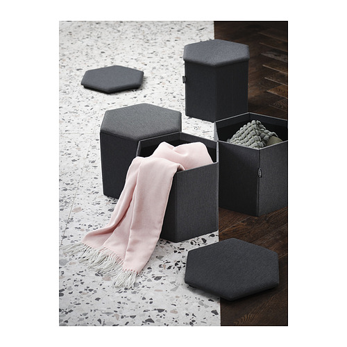 KJUGE pouffe with storage