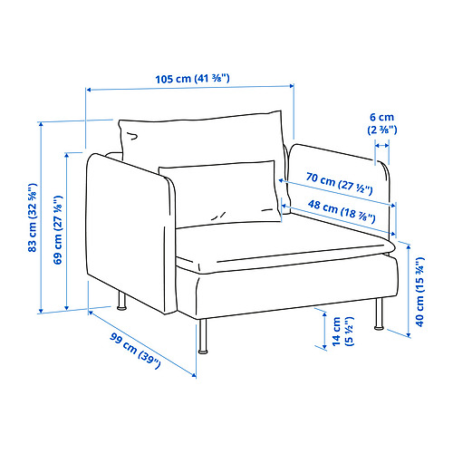 SÖDERHAMN armchair