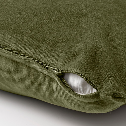 SANELA - 靠枕套, 橄欖綠 | IKEA 線上購物 - PE799318_S4