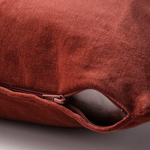 SANELA - 靠枕套, 紅色/棕色 | IKEA 線上購物 - PE799319_S4