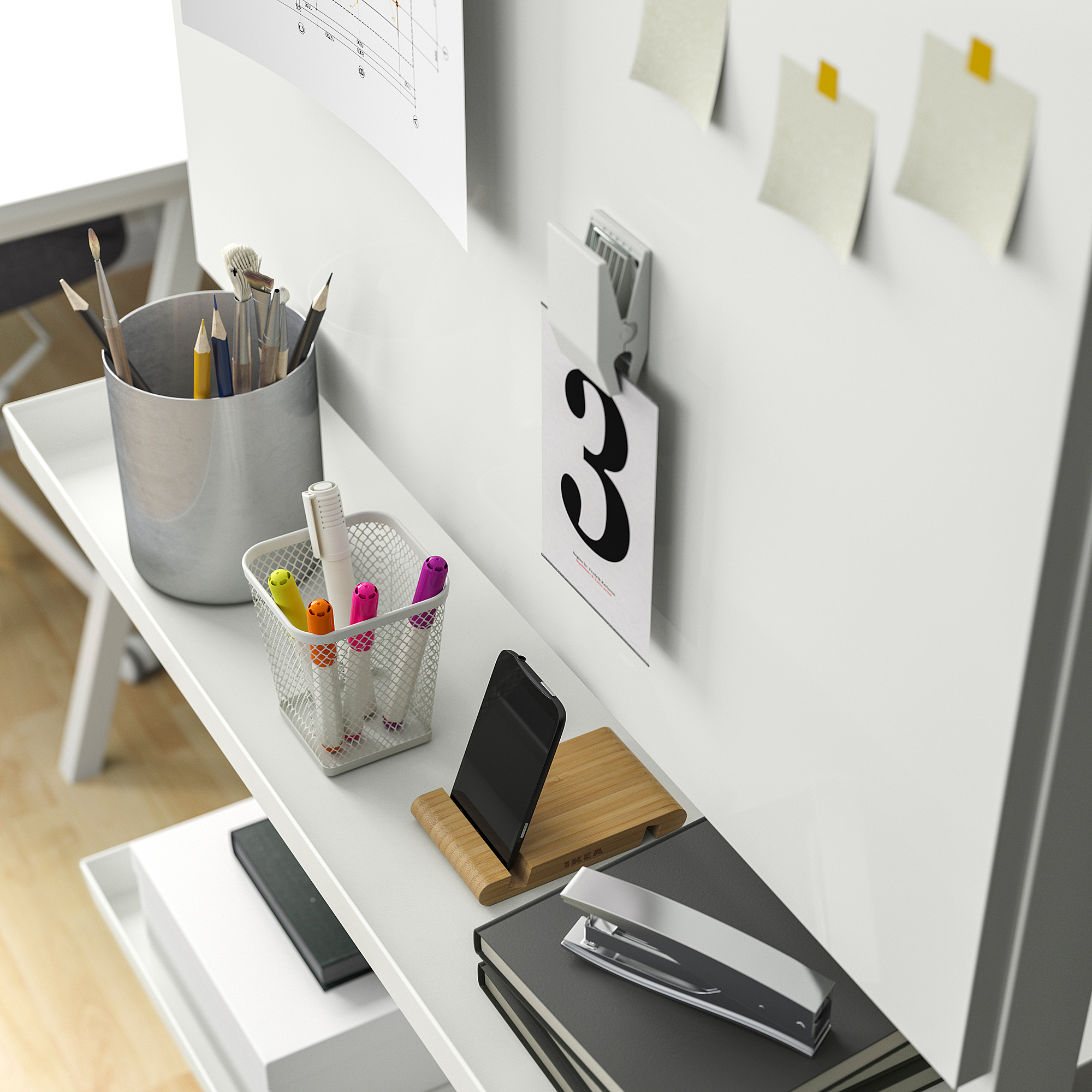 MITTZON display shelf for frame w castors