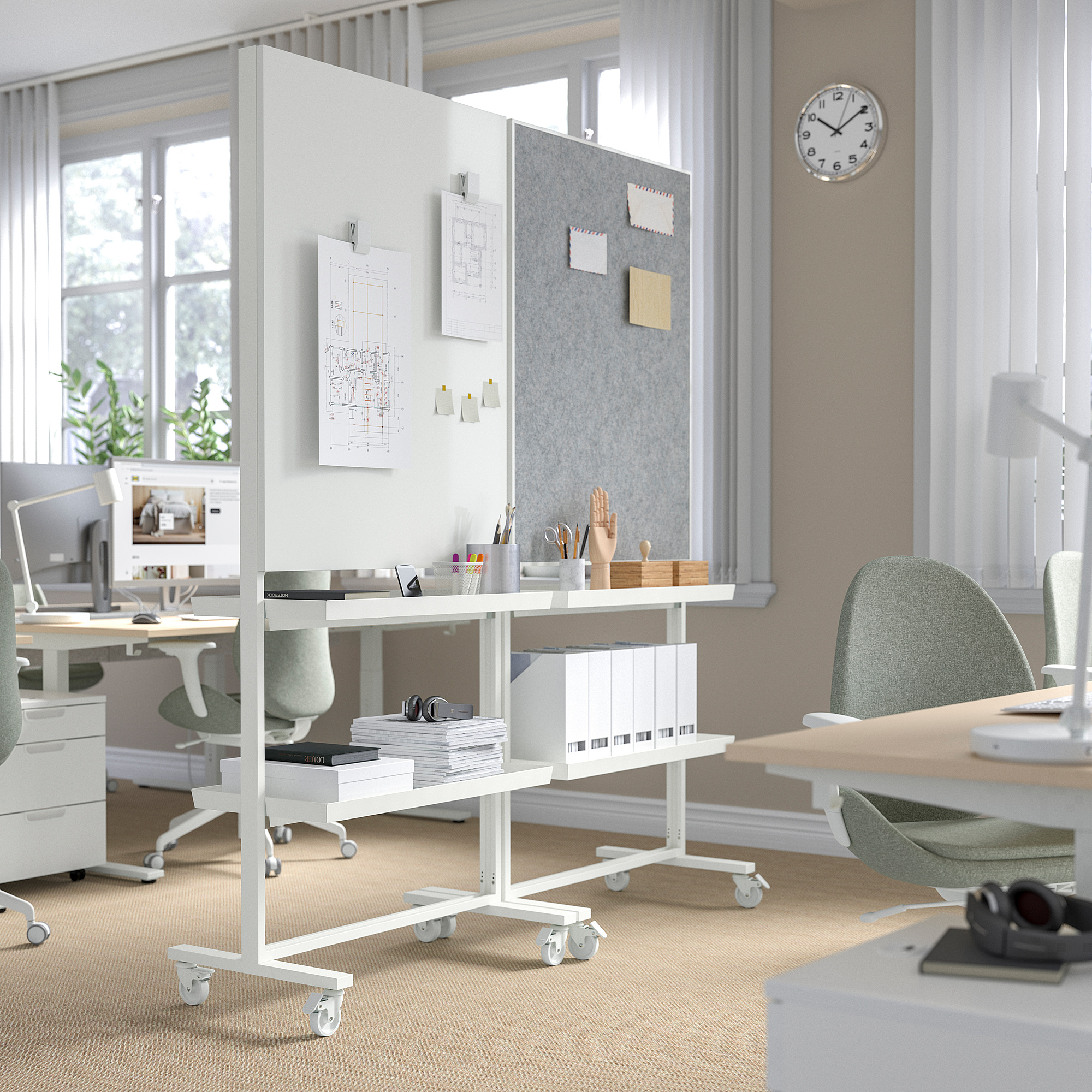 MITTZON display shelf for frame w castors