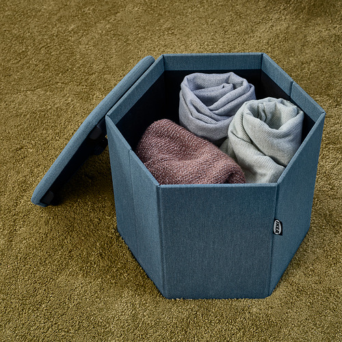 KJUGE pouffe with storage