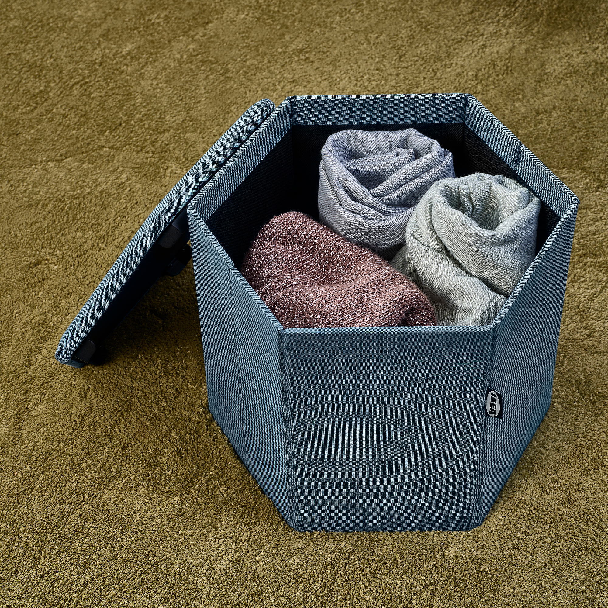 KJUGE pouffe with storage