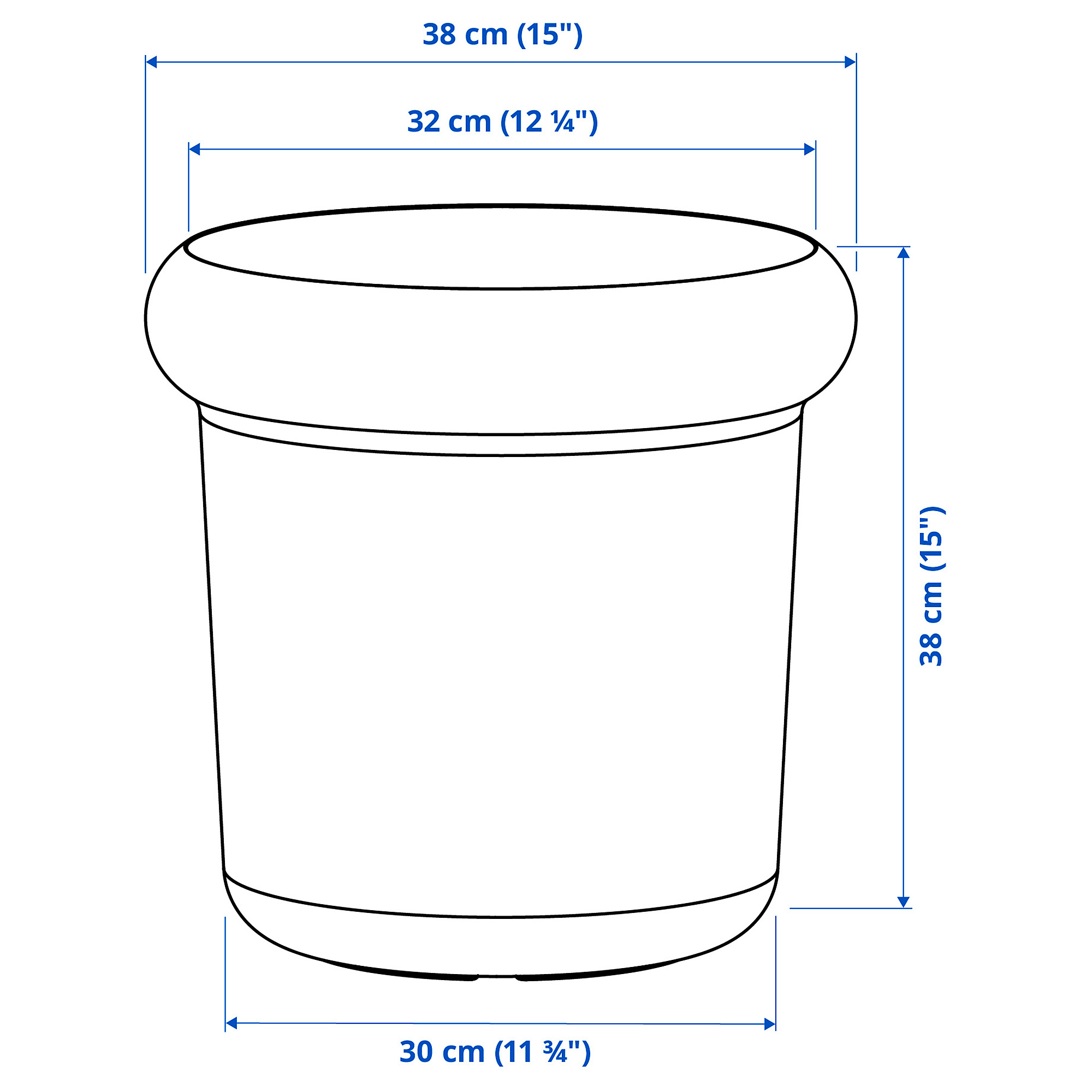 MÅBÄRSBUSKE plant pot