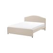 HAUGA - upholstered bed frame, Lofallet beige | IKEA Taiwan Online - PE781056_S2 
