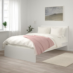 MALM - bed frame, high, white stained oak veneer/Luröy | IKEA Taiwan Online - PE799346_S3