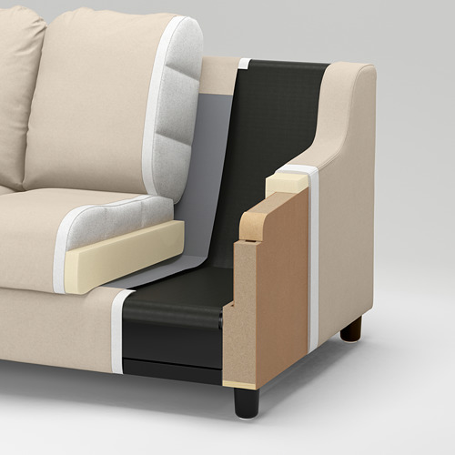 VINLIDEN - 2-seat sofa, Hakebo beige | IKEA Taiwan Online - PE799430_S4