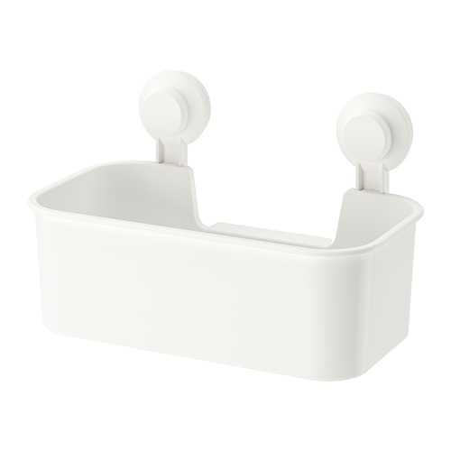 TISKEN - basket with suction cup, white | IKEA Taiwan Online - PE745413_S4