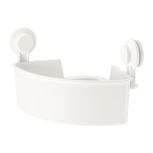 TISKEN - corner shelf unit with suction cup, white | IKEA Taiwan Online - PE745417_S4