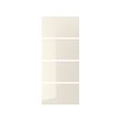 HOKKSUND - 4 panels for sliding door frame, high-gloss light beige | IKEA Taiwan Online - PE745470_S2 