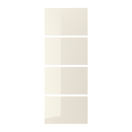 HOKKSUND - 4 panels for sliding door frame, high-gloss light beige, 75x201 cm | IKEA Taiwan Online - PE745469_S4