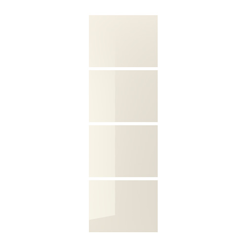 HOKKSUND - 4 panels for sliding door frame, high-gloss light beige, 75x236 cm | IKEA Taiwan Online - PE745476_S4