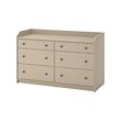 HAUGA - chest of 6 drawers, beige | IKEA Taiwan Online - PE799471_S2 