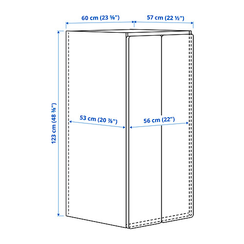 SMÅSTAD/PLATSA wardrobe