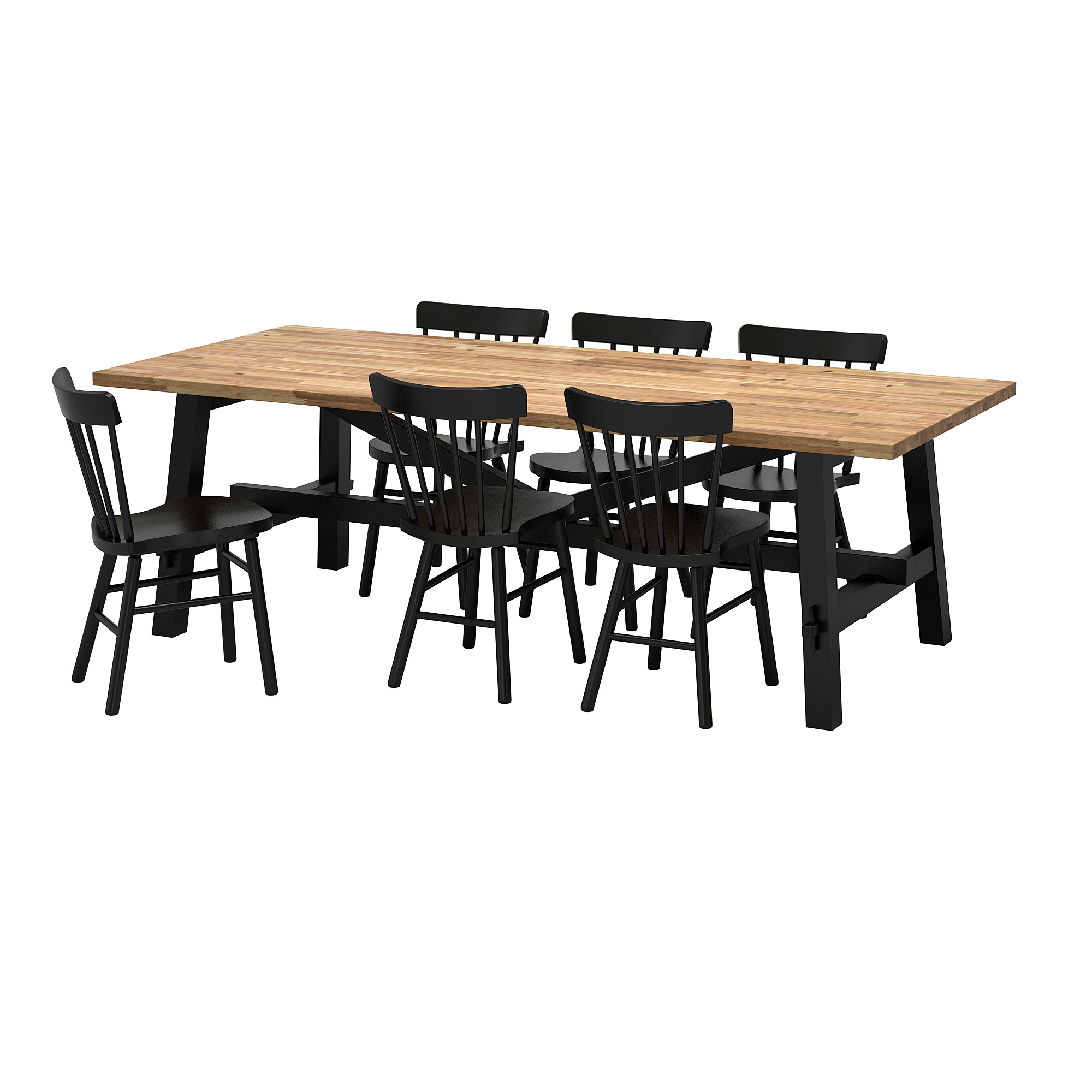 SKOGSTA/NORRARYD 餐桌附6張餐椅