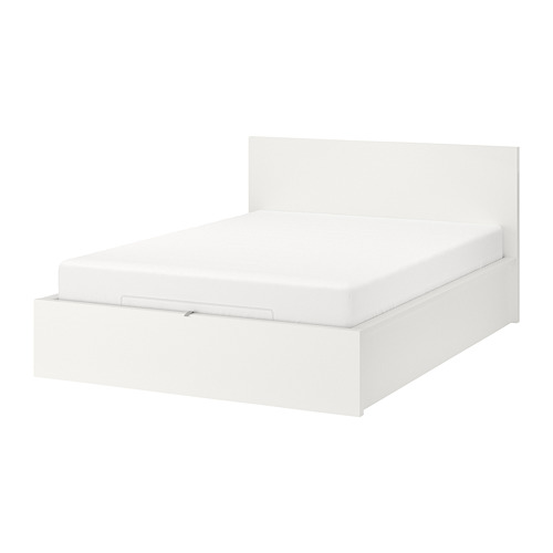 MALM - 雙人掀床, 白色, 附床底板條底座 | IKEA 線上購物 - PE745496_S4