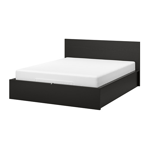 MALM - 雙人掀床, 黑棕色, 附床板條底座 | IKEA 線上購物 - PE745498_S4