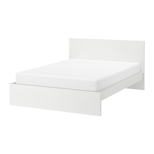 MALM - 雙人床框, 白色, 附LÖNSET床底板條 | IKEA 線上購物 - PE745499_S4