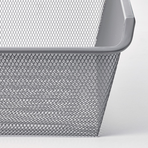 KOMPLEMENT - mesh basket with pull-out rail, dark grey | IKEA Taiwan Online - PE799547_S4