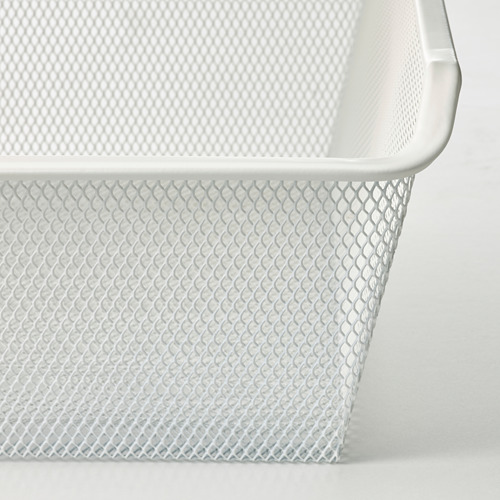 KOMPLEMENT - mesh basket with pull-out rail, white | IKEA Taiwan Online - PE799550_S4