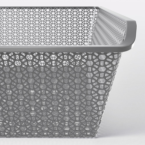 KOMPLEMENT - metal basket with pull-out rail, dark grey | IKEA Taiwan Online - PE799549_S4