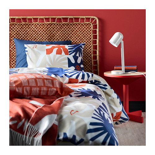 HYLSNEJLIKA duvet cover and 2 pillowcases