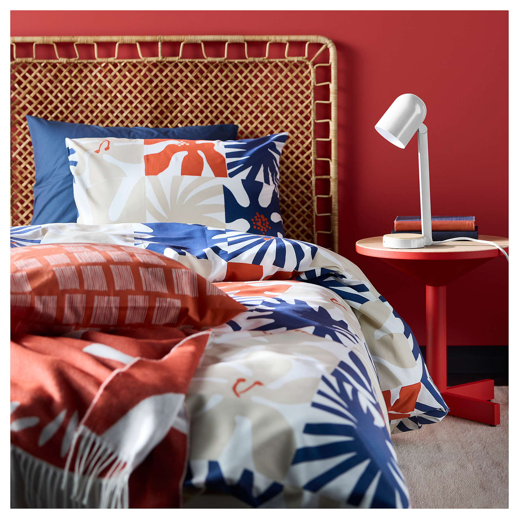 HYLSNEJLIKA duvet cover and 2 pillowcases
