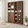 BILLY/OXBERG - bookcase with panel/glass doors, brown ash veneer/glass | IKEA Taiwan Online - PE714607_S1