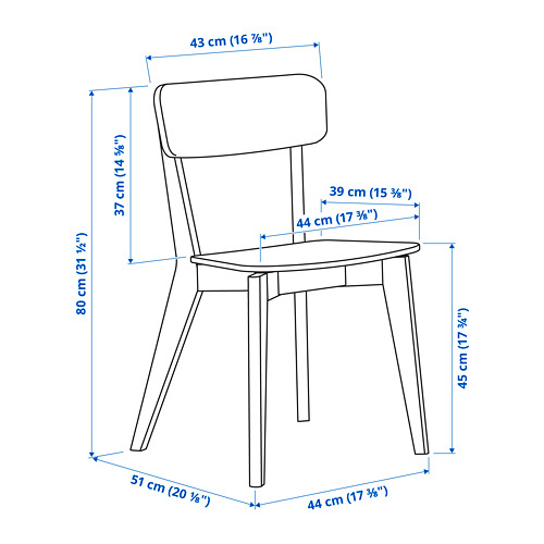 LISABO/LISABO table and 4 chairs