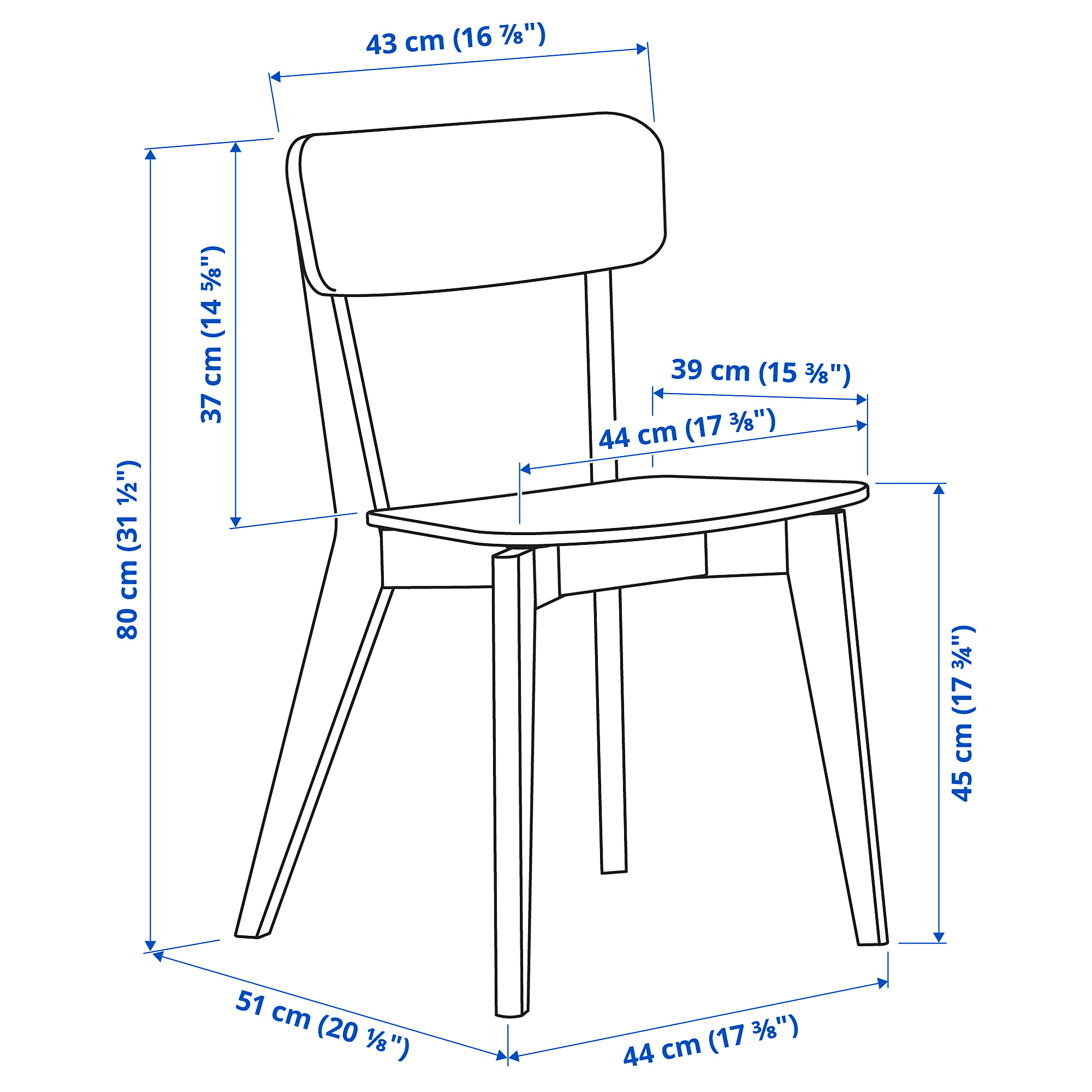 RÖNNINGE/LISABO table and 6 chairs