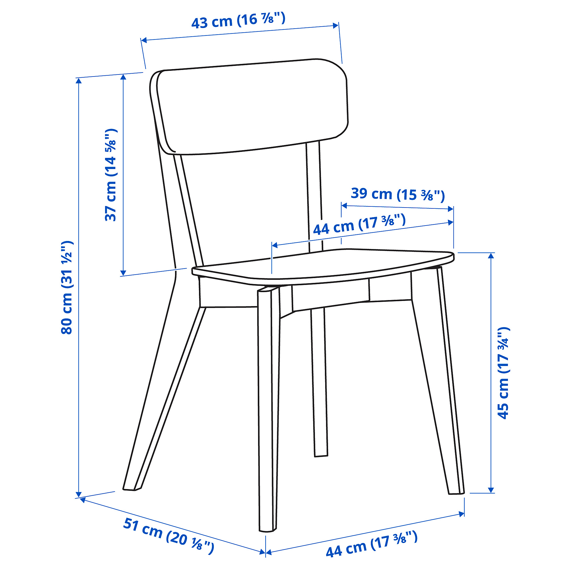 RÖNNINGE/LISABO table and 4 chairs